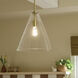 Everly 1 Light Natural Brass Pendant Ceiling Light
