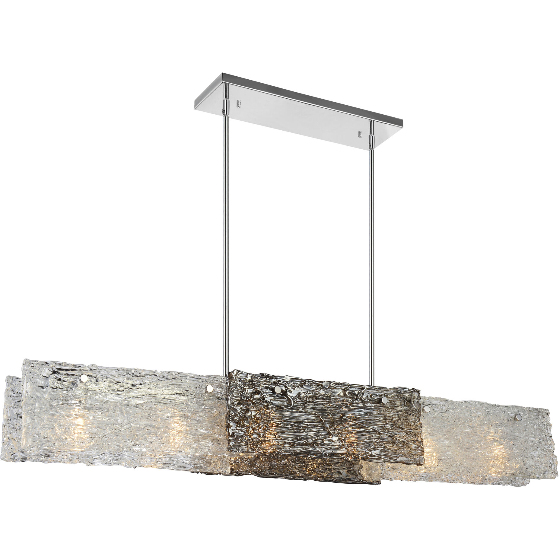 Wilma 6 Light 44 inch Chrome Island/Pool Table Light Ceiling Light