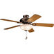 Sutter Place Select 52 inch Oil Brushed Bronze with Walnut Blades Ceiling Fan