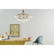 Silvarious 16 Light Champagne Bronze Chandelier/Semi Flush Ceiling Light