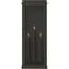 Lundon 3 Light 28.25 inch Olde Bronze Outdoor Wall Light