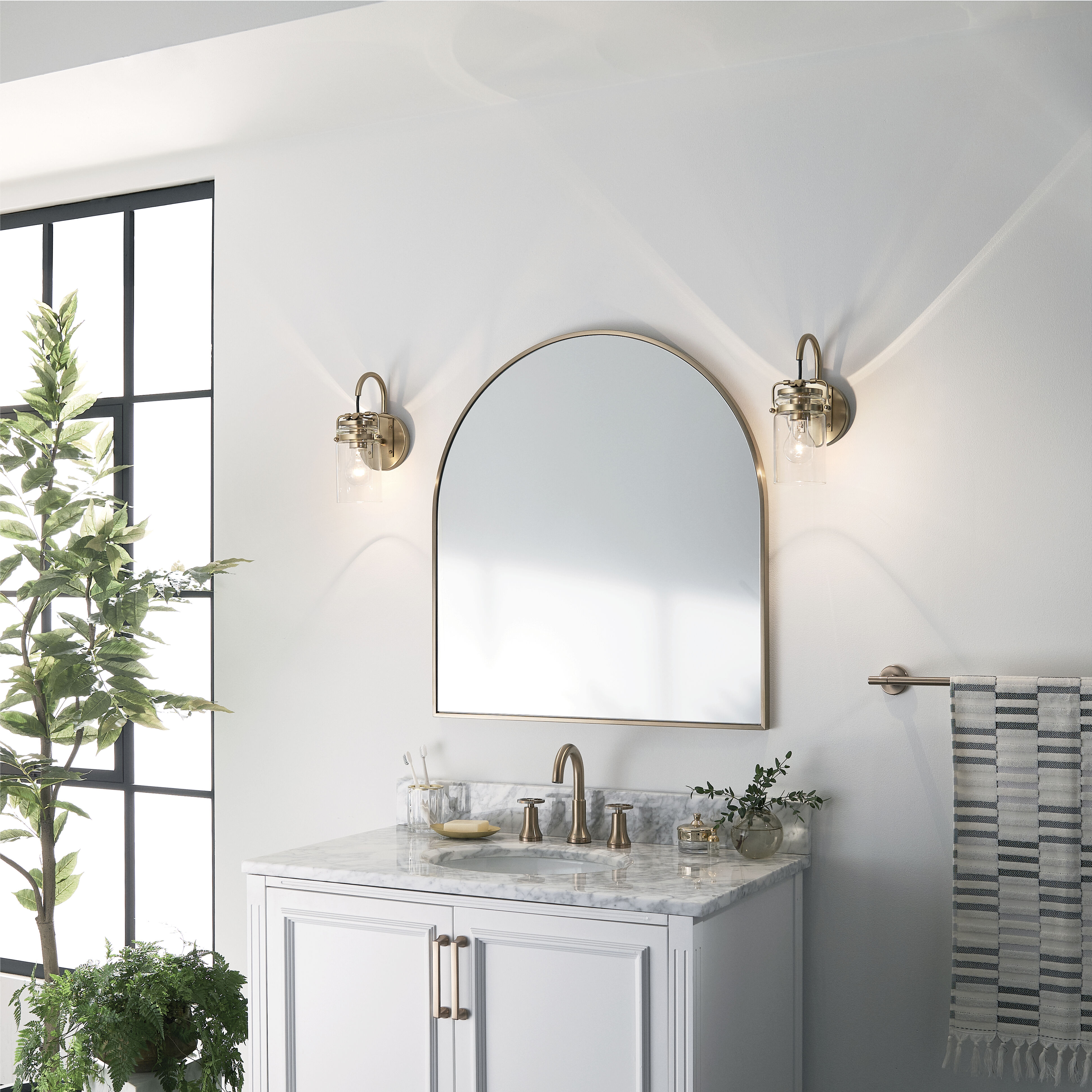 Brinley 1 Light 5 inch Champagne Bronze Wall Sconce Wall Light