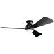 Sola 54 inch Satin Black Ceiling Fan