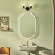 Gioe 2 Light 14.25 inch Black Vanity Light Wall Light