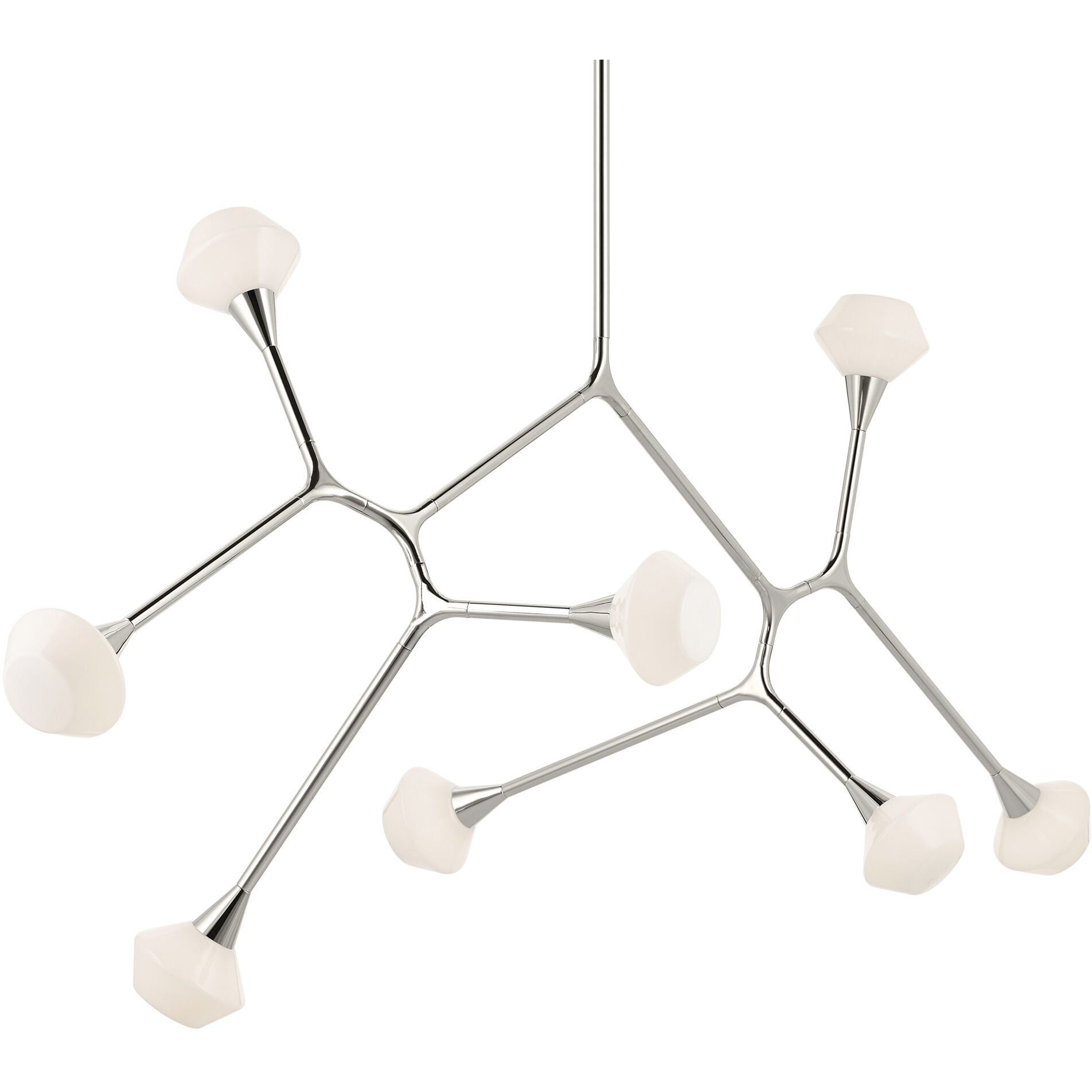 Cassius 8 Light 32 inch Polished Nickel Chandelier Ceiling Light, Convertible