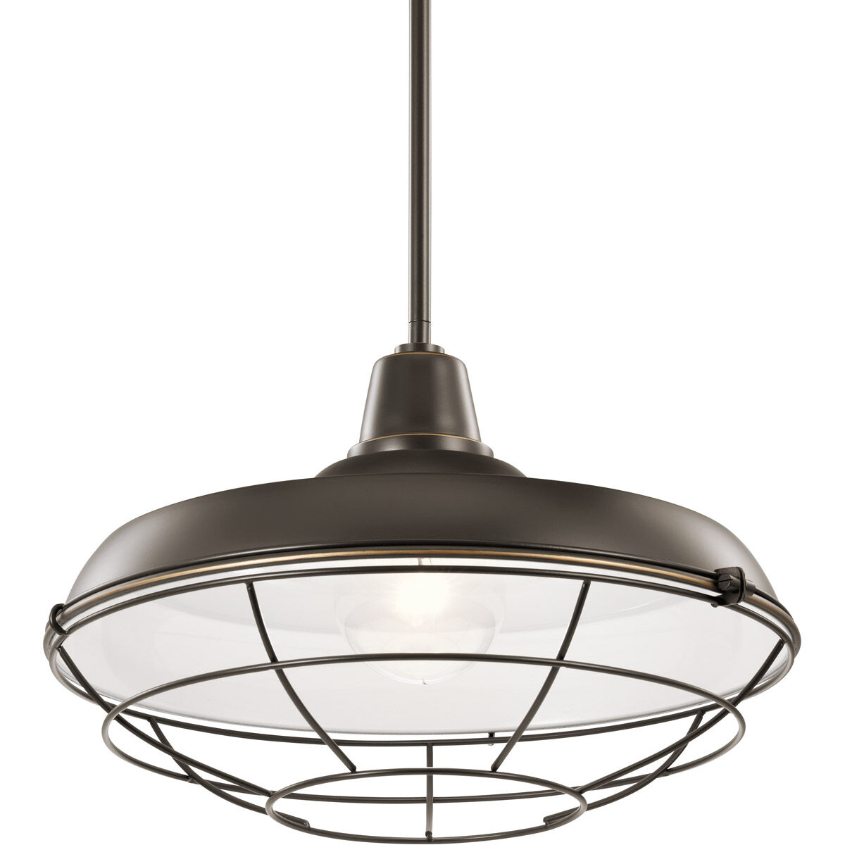 Pier 1 Light 17 inch Olde Bronze Pendant/Semi Flush Ceiling Light