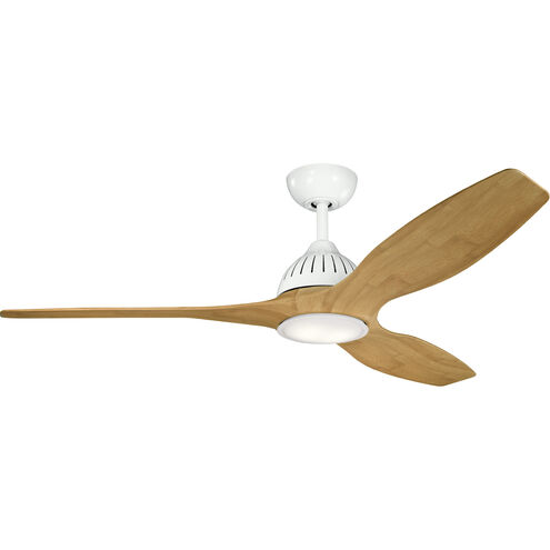 Jace 60 inch White with Bamboo Blades Ceiling Fan