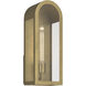 Marea 1 Light 17 inch Natural Brass Outdoor Wall Light