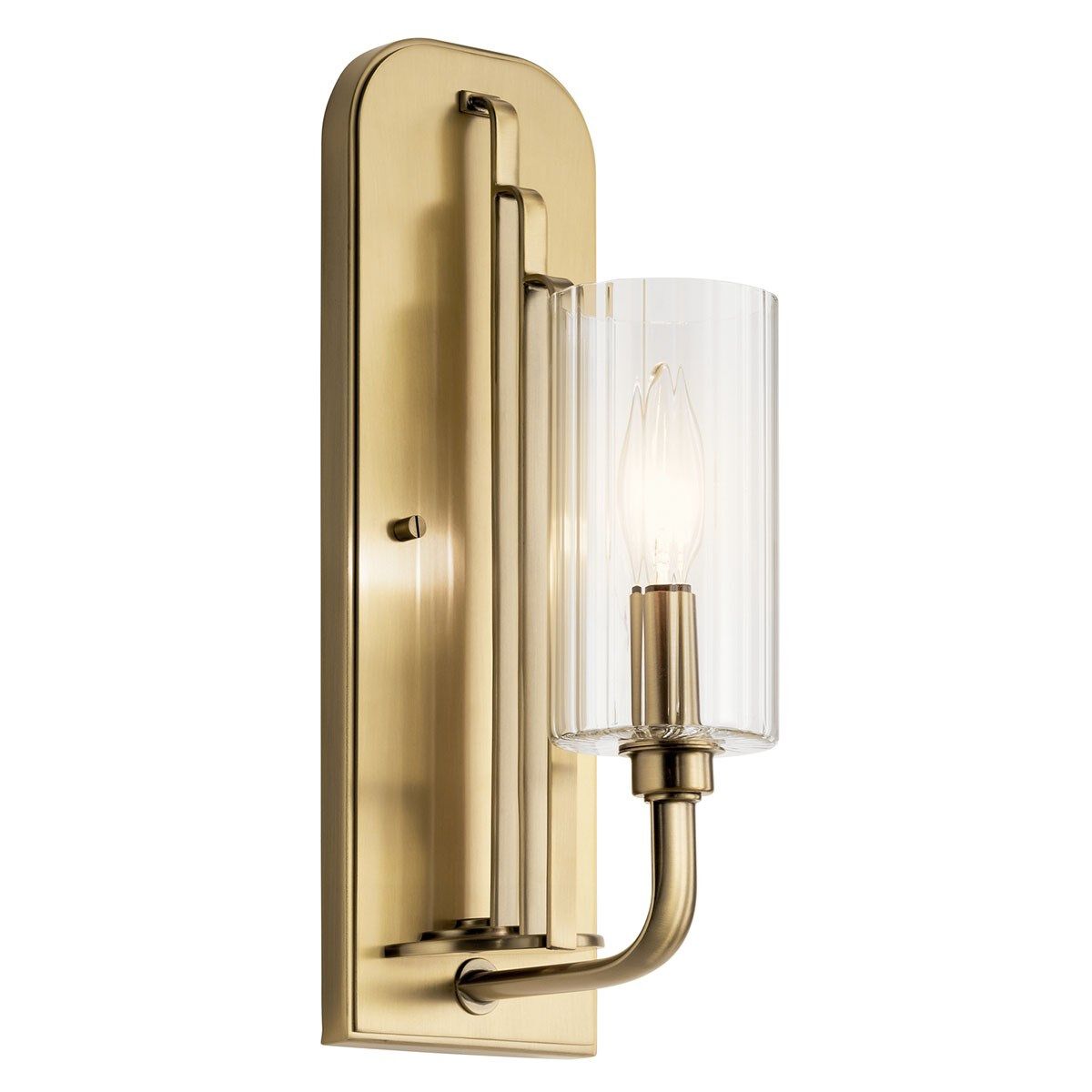 Satin brass wall lights hot sale