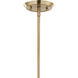 Alvaro 8 Light 11.5 inch Champagne Bronze Chandelier Linear Ceiling Light, Double