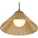 Bekah 1 Light Champagne Bronze Pendant Ceiling Light, Convertible