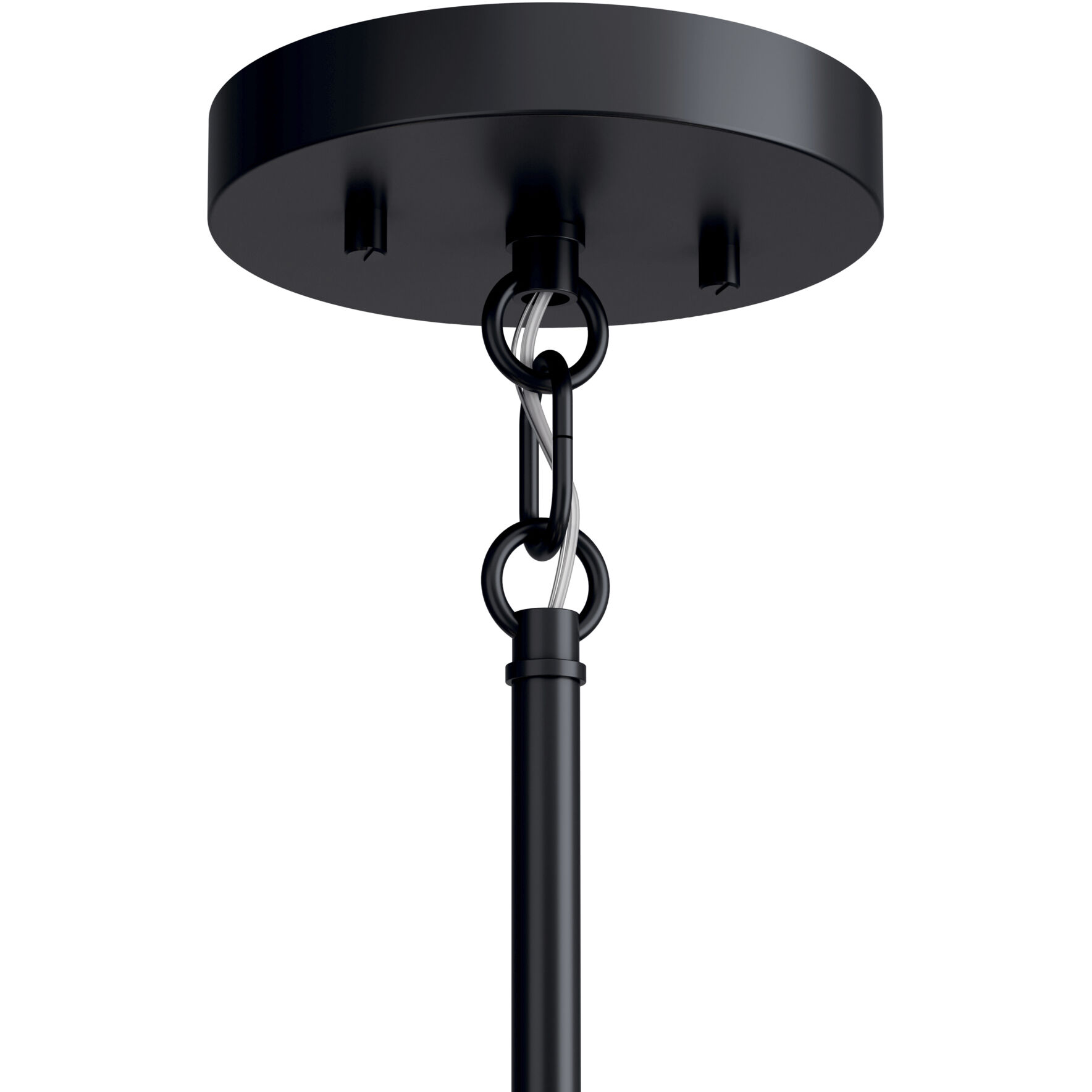 Madden 6 Light Black Chandelier Ceiling Light, 1 Tier Large