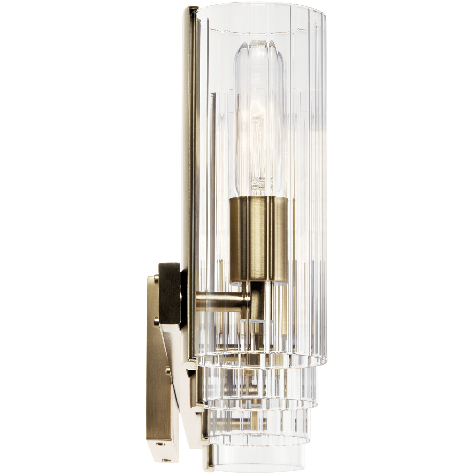 Jemsa 4 Light 32 inch Champagne Bronze Bath Bracket Wall Light, 4 Arm