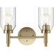 Madden 2 Light 14.25 inch Champagne Bronze Wall Mount Bath Wall Light, 2 Arm