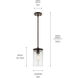 Crosby 1 Light 6 inch Olde Bronze Mini Pendant Ceiling Light