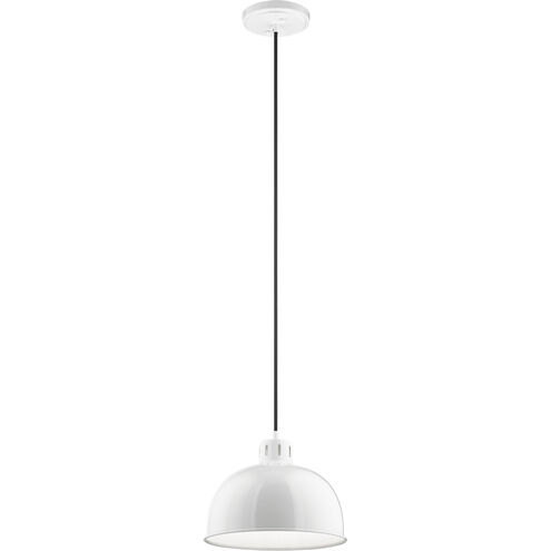 Zailey 1 Light 12 inch White Pendant Ceiling Light