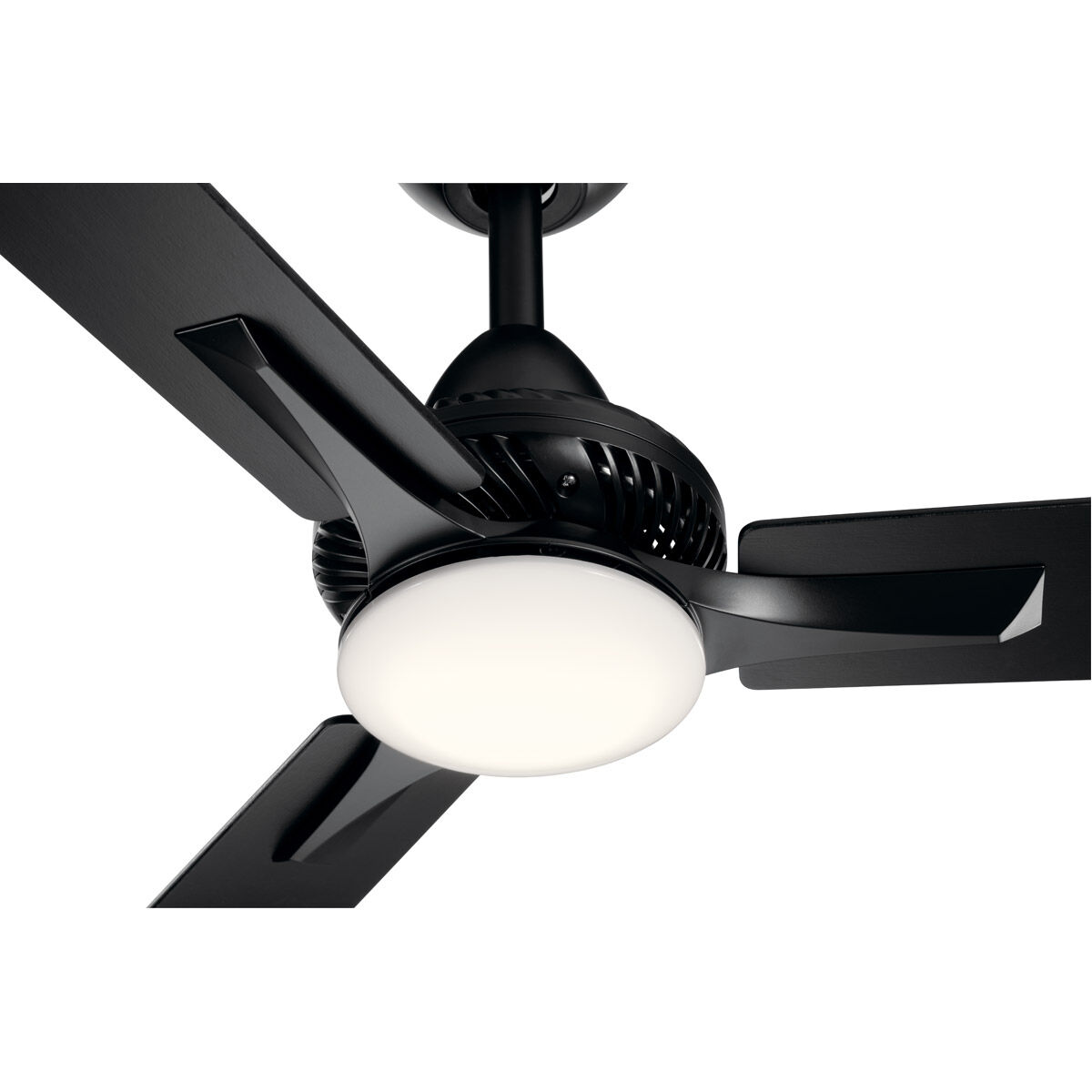 Kosmus 52 inch Satin Black with Black Blades Ceiling Fan