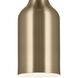 Sisu LED 5 inch Champagne Bronze Semi Flush Mount Ceiling Light