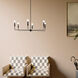 Alvaro 6 Light Black Chandelier Ceiling Light, 1 Tier Medium