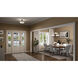 Jolie 2 Light Black Inverted Pendant/Semi Flush Ceiling Light in Incandescent