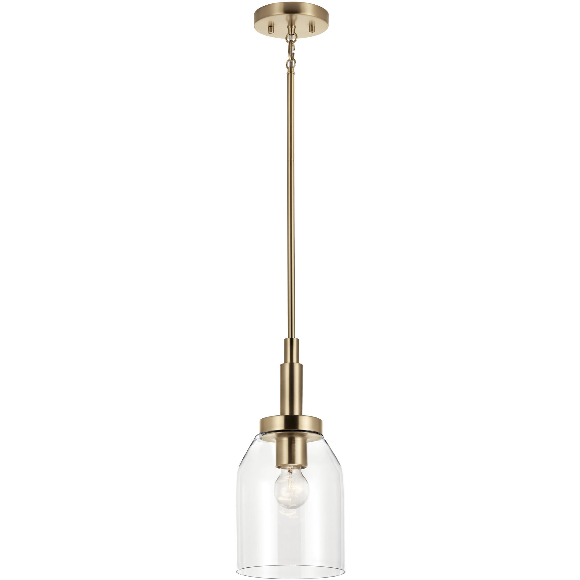 Madden 1 Light Champagne Bronze Mini Pendant Ceiling Light