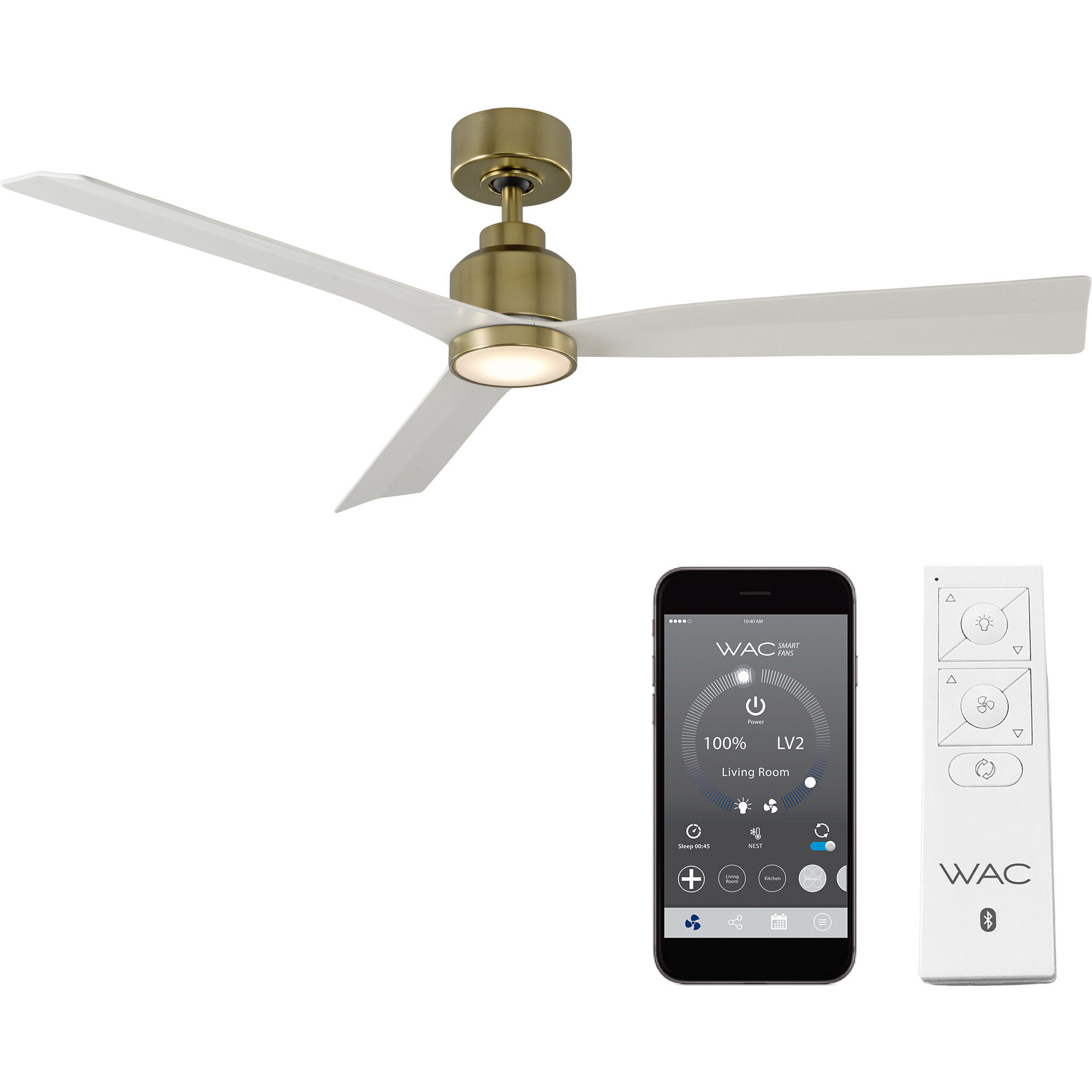 Clean 52.00 inch Indoor Ceiling Fan