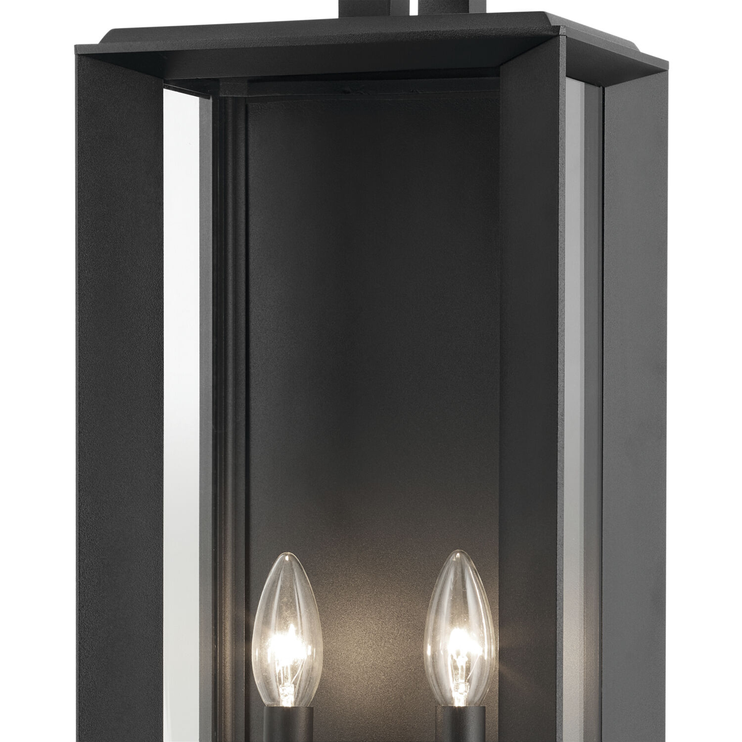 Kroft 2 Light 28 inch Black Textured Outdoor Wall, X-Large