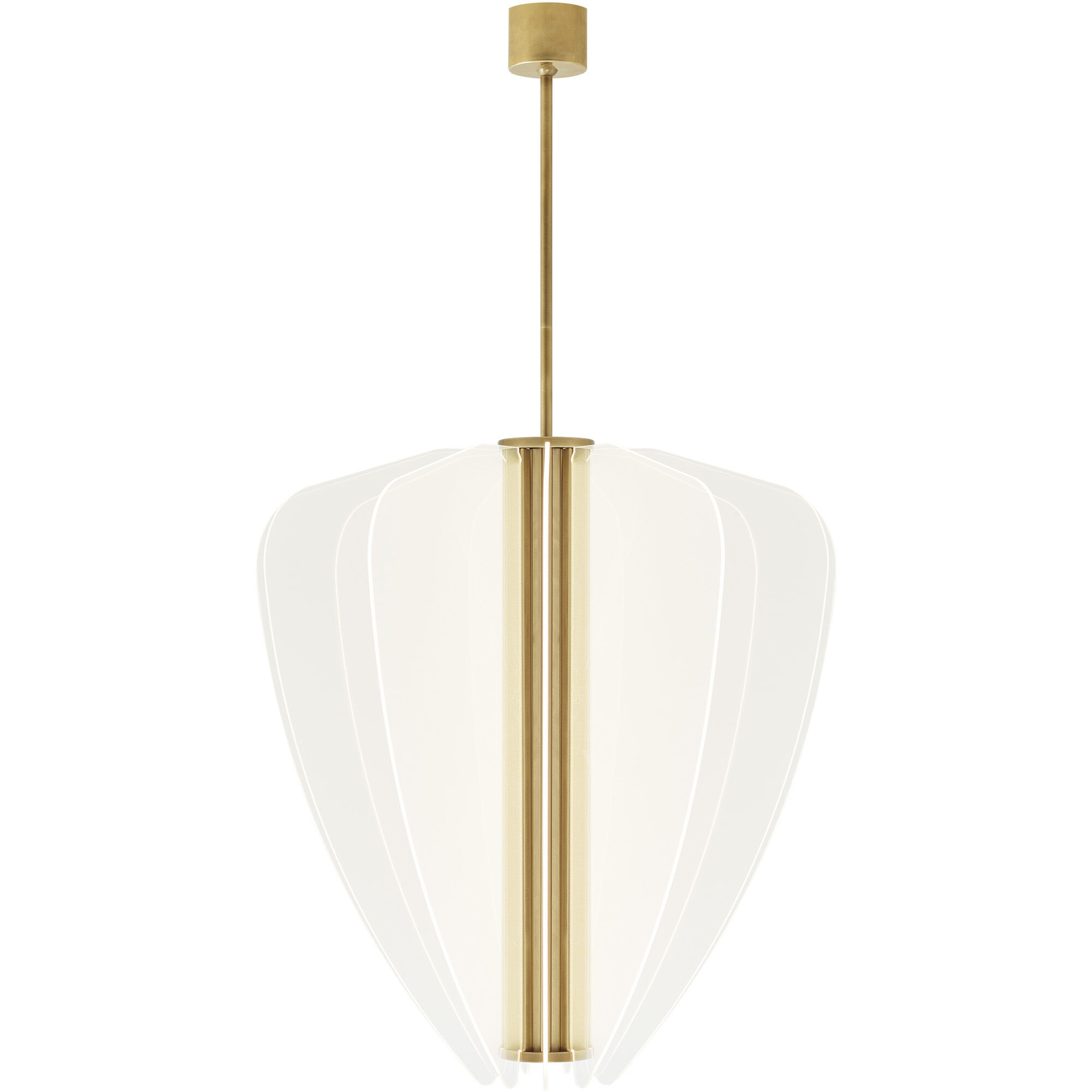 Sean Lavin Nyra LED 29.9 inch Plated Brass Chandelier Ceiling Light, Integrated LED