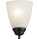 Jolie 3 Light Black Mini Chandelier Ceiling Light in Incandescent
