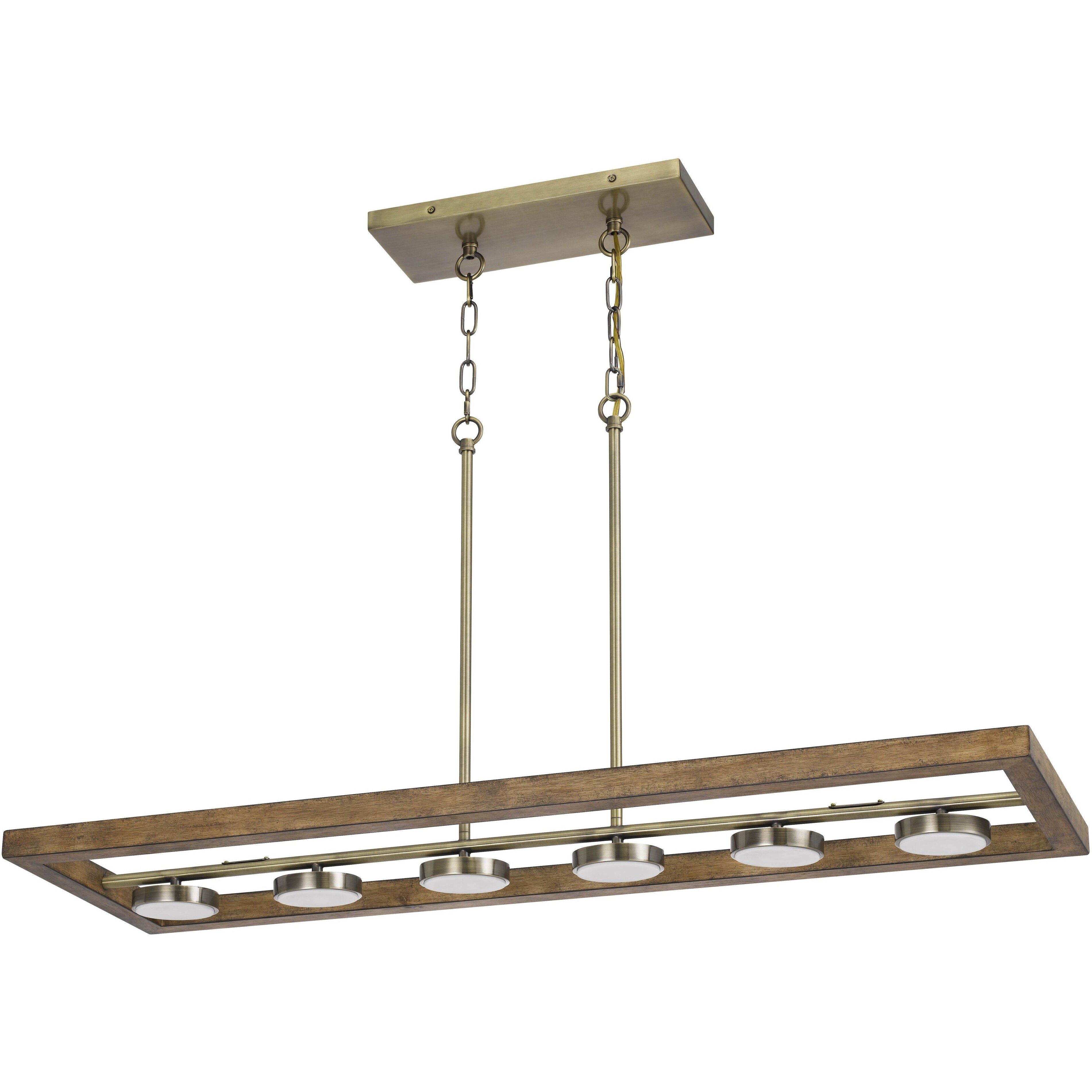 Kelso 1 Light 45 inch Light Oak Island Fixture Ceiling Light