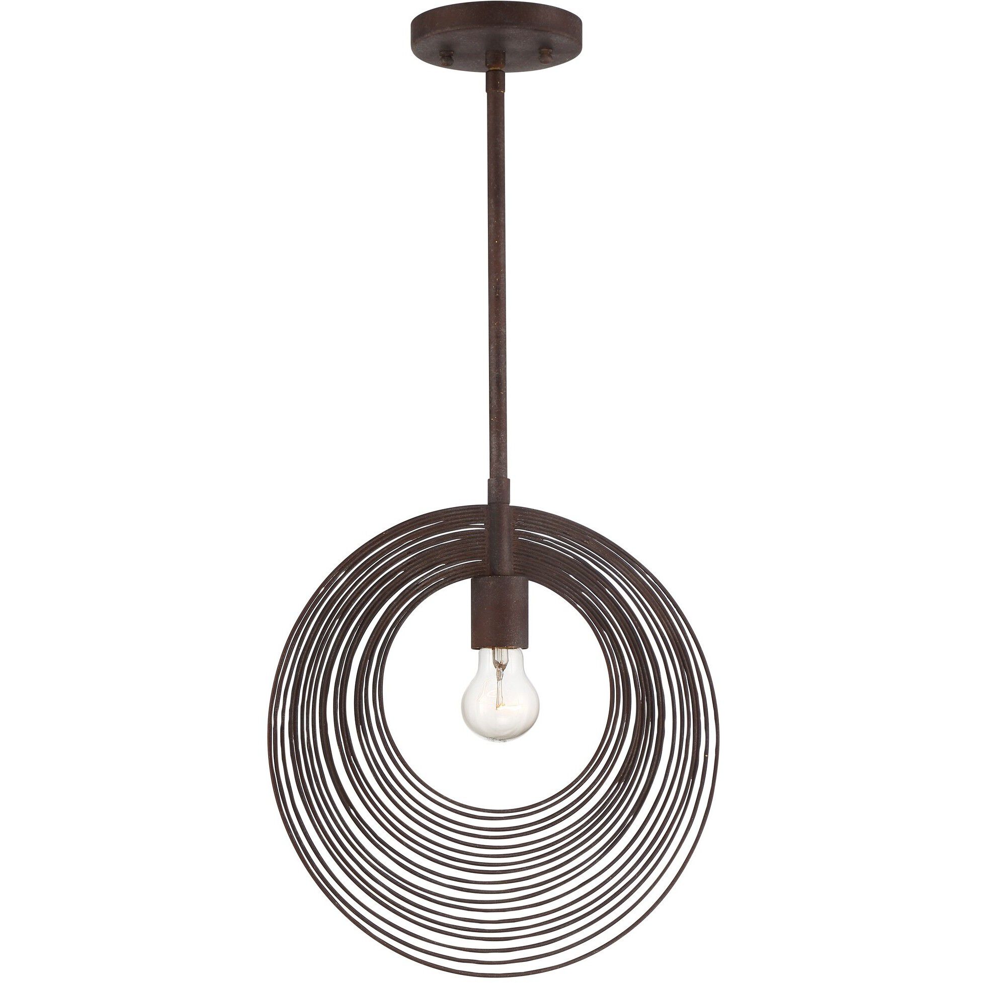 Doral 1 Light 14 inch Forged Bronze Mini Pendant Ceiling Light