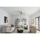 Renew Es 52 inch Brushed Stainless Steel with Silver Blades Ceiling Fan