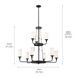 Homestead Vetivene 9 Light 40 inch Textured Black Chandelier Ceiling Light, Vetivene