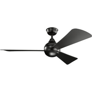 Sola 54 inch Satin Black Ceiling Fan