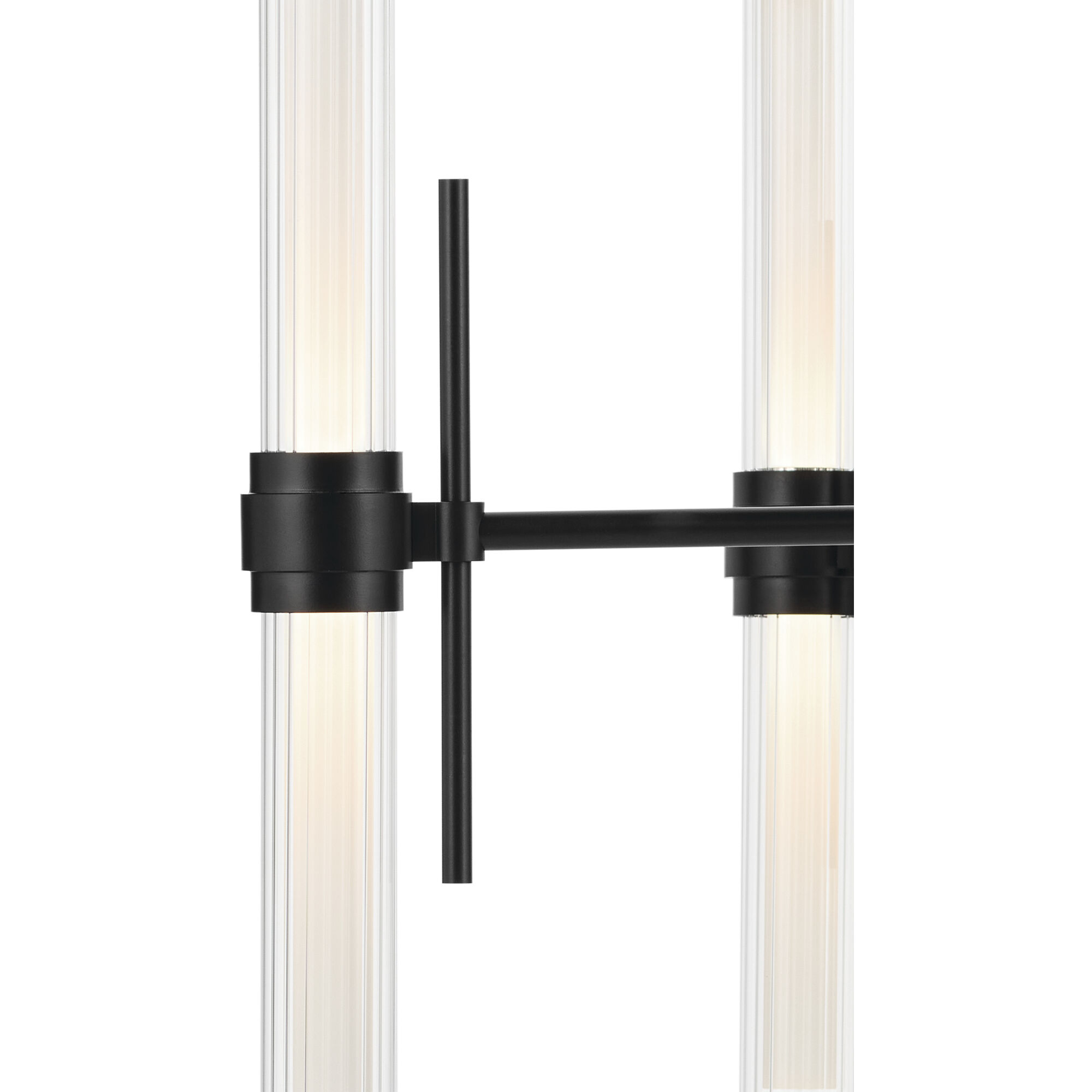 Riven LED Black Chandelier Ceiling Light