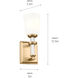 Rosalind 1 Light 5 inch Brushed Natural Brass Wall Sconce Wall Light