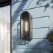 Marea 1 Light 17 inch Textured Black Outdoor Wall Light