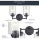 Winslow 2 Light 13 inch Black Wall Mt Bath 2 Arm Wall Light