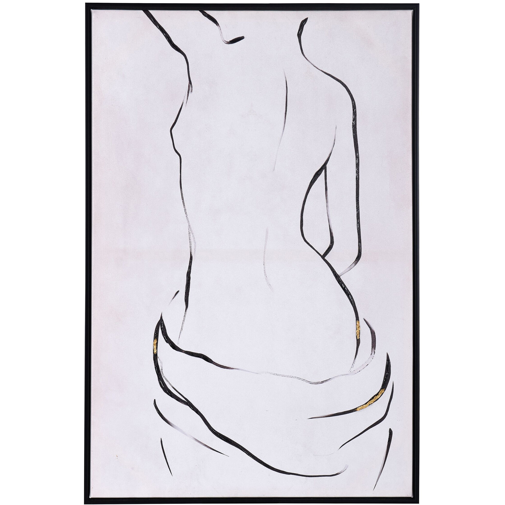 Cameron Black and White-Printed Wall Art