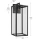 Branner 1 Light 30 inch Textured Black Outdoor Wall Light