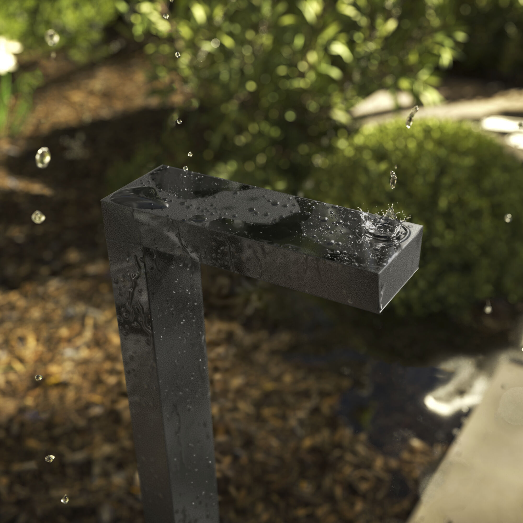 Independence 12 AC/DC 2.75 watt Textured Black Ninety Degree Path Light in 2700K