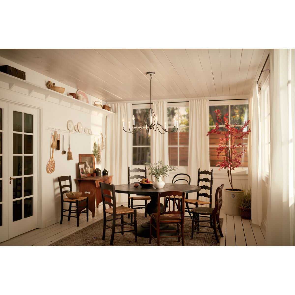 Homestead Freesia 8 Light 38 inch Anvil Iron Chandelier Ceiling Light