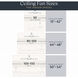 Volos 48 inch Matte White Ceiling Fan