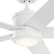 Brahm 56 inch Matte White Ceiling Fan 