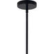 Silvarious 3 Light Black Chandelier/Semi Flush Ceiling Light