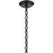 Nella 1 Light Black Pendant Ceiling Light