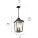 Forestdale 4 Light 10 inch Olde Bronze Outdoor Hanging Pendant