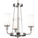 Homestead Vetivene 3 Light 20 inch Classic Pewter Mini Chandelier Ceiling Light, Vetivene