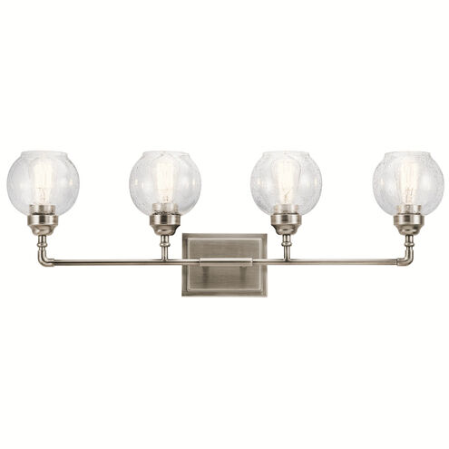 Niles 4 Light 33 inch Antique Pewter Wall Mt Bath 4 Arm Wall Light