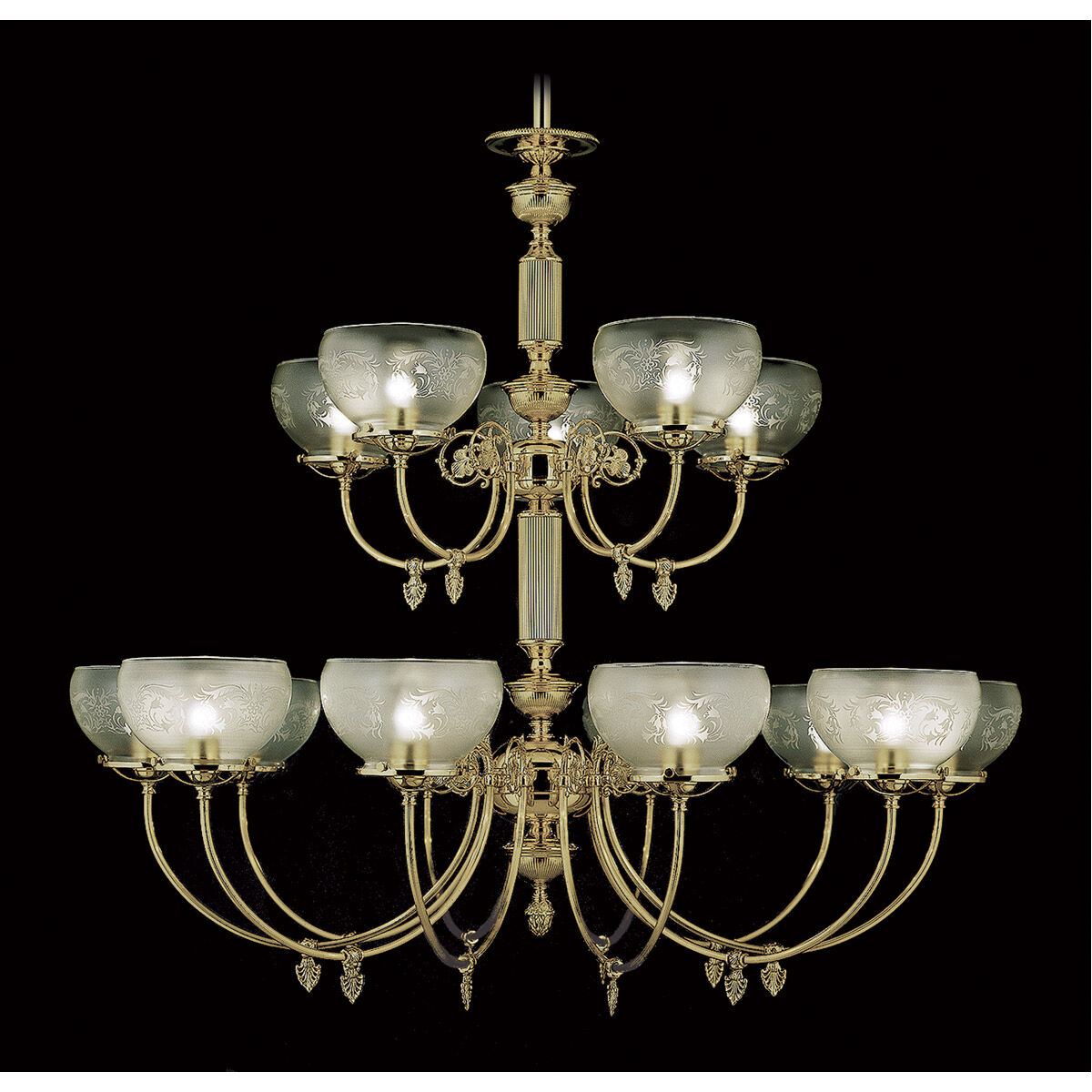 Chancery 15 Light 44 inch Polished Brass Foyer Chandelier Ceiling Light